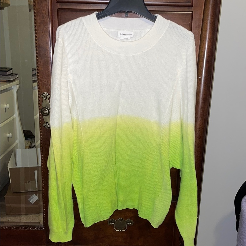 Comfortable loosely fitted women’s ombré sweater